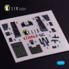 KELIK K72096 F-16C - interior 3D decals for Hasegawa kit 1/72